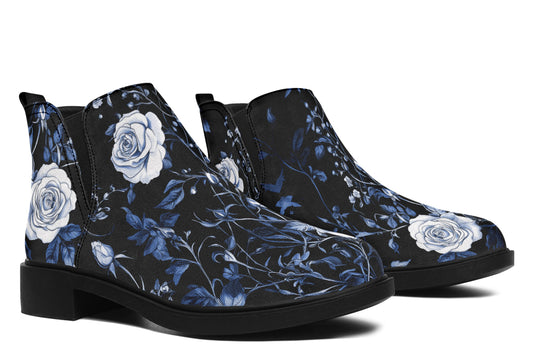 Blue Rose Romance Chelsea Boots