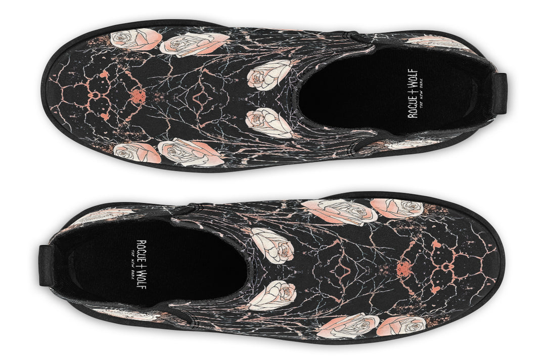 Blush Kintsugi Rose Chelsea Boots