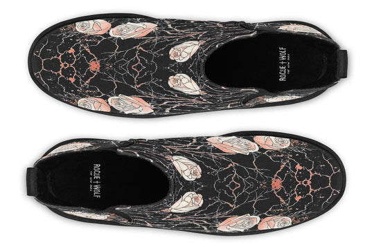 Blush Kintsugi Rose Chelsea Boots