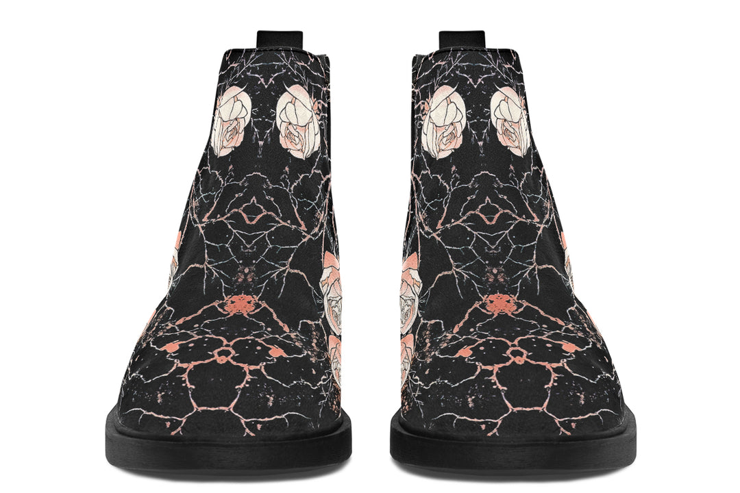 Blush Kintsugi Rose Chelsea Boots