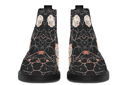 Blush Kintsugi Rose Chelsea Boots