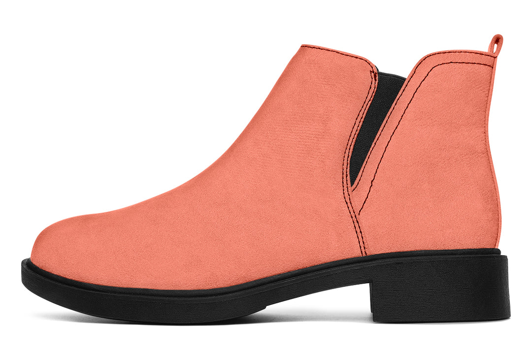 Coral Blush Chelsea Boots