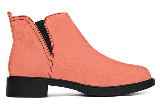 Coral Blush Chelsea Boots