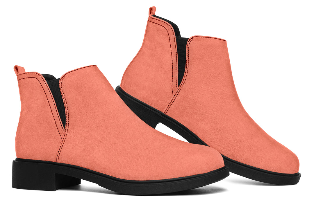 Coral Blush Chelsea Boots