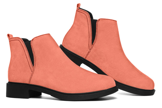 Coral Blush Chelsea Boots