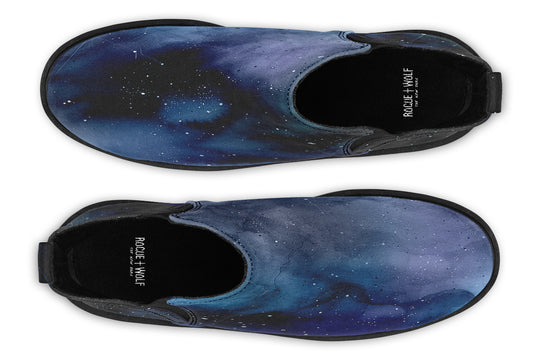 Deep Blue Chelsea Boots