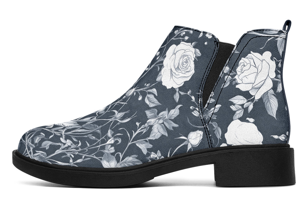 Steel Rose Romance Chelsea Boots