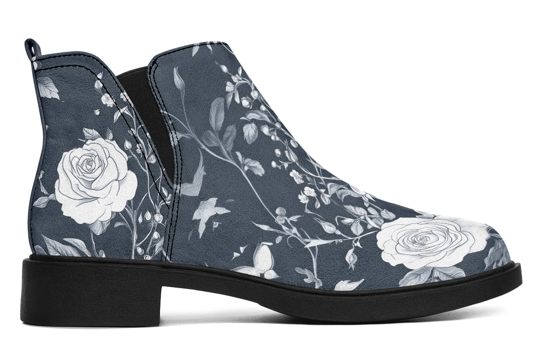Steel Rose Romance Chelsea Boots