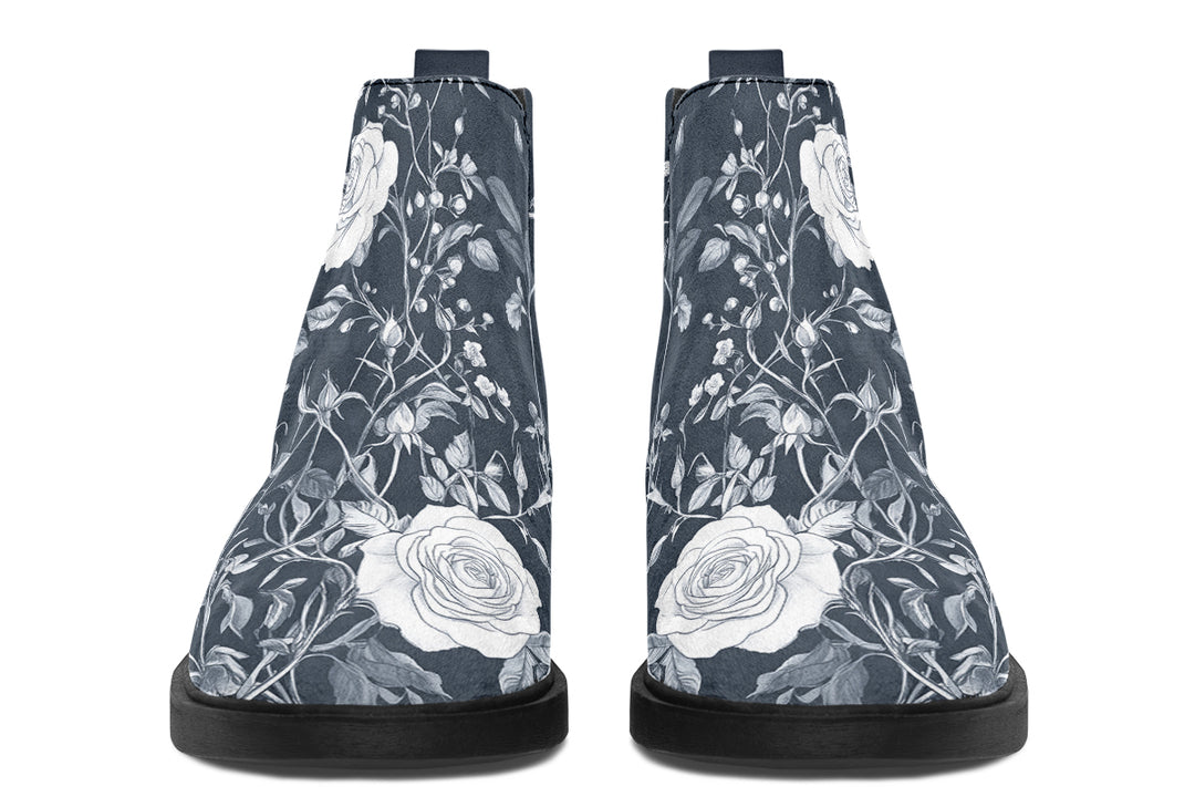 Steel Rose Romance Chelsea Boots