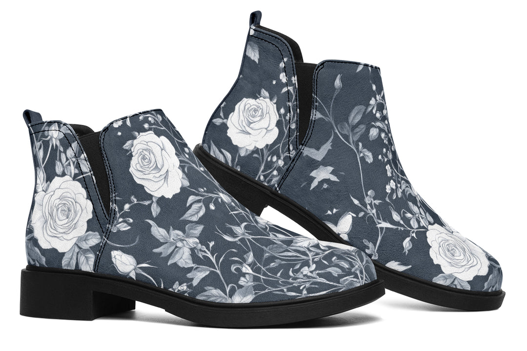 Steel Rose Romance Chelsea Boots