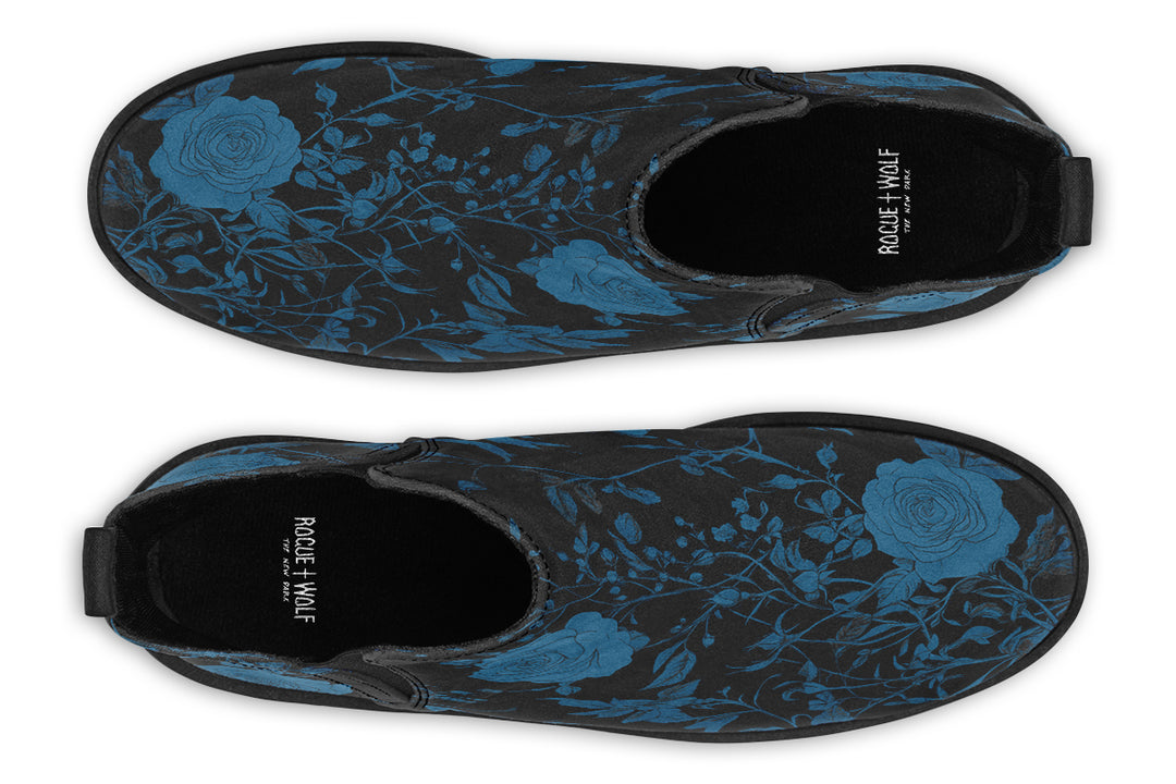 Midnight Rose Romance Chelsea Boots