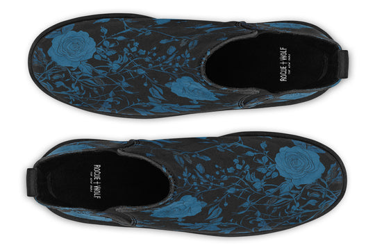 Midnight Rose Romance Chelsea Boots