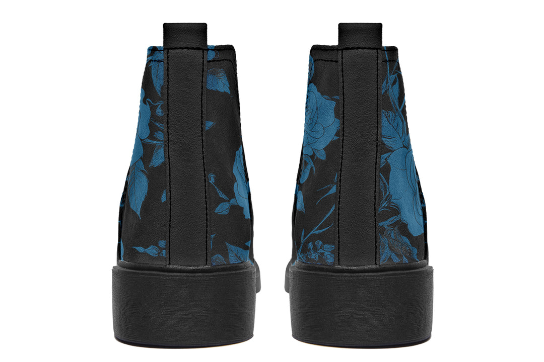 Midnight Rose Romance Chelsea Boots