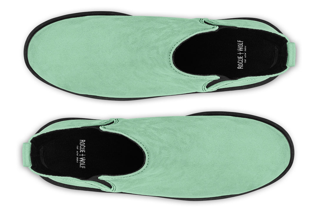Mint Green Chelsea Boots