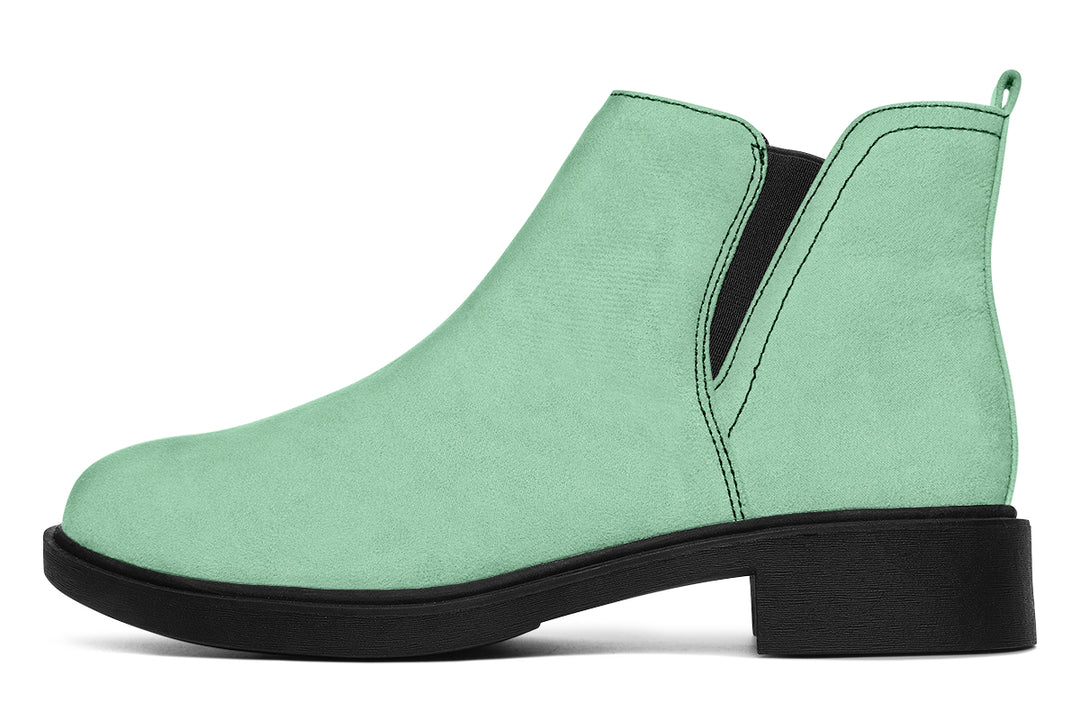 Mint Green Chelsea Boots