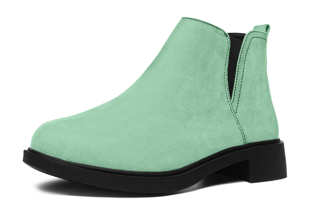 Mint Green Chelsea Boots