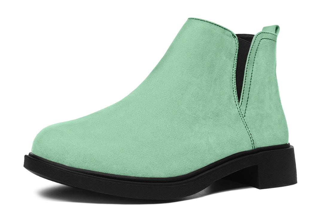 Mint Green Chelsea Boots