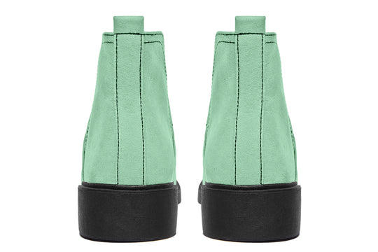 Mint Green Chelsea Boots