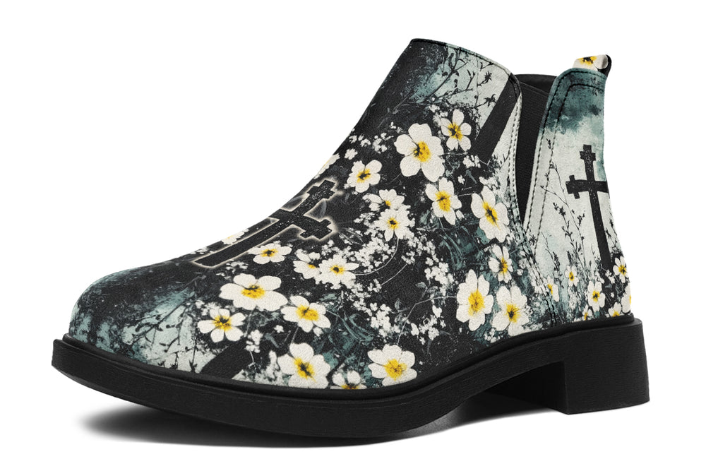 Mourning Petals Chelsea Boots