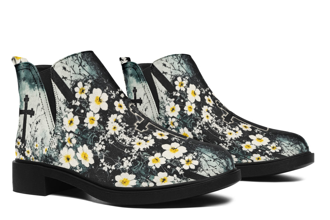 Mourning Petals Chelsea Boots