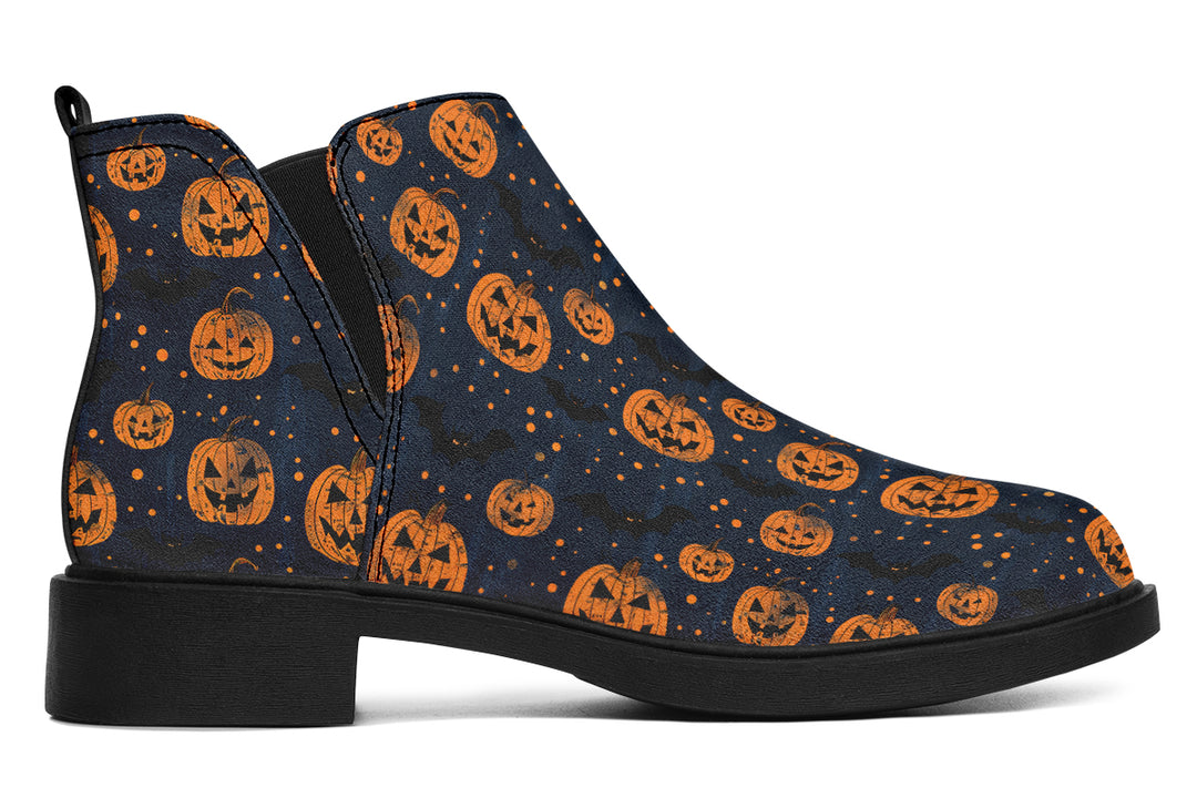 Pumpkin Party Chelsea Boots