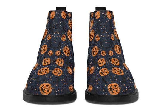 Pumpkin Party Chelsea Boots