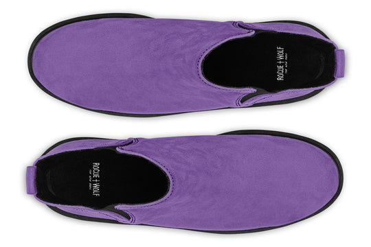 Retro Violet Chelsea Boots
