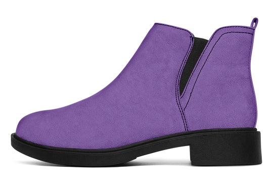 Retro Violet Chelsea Boots