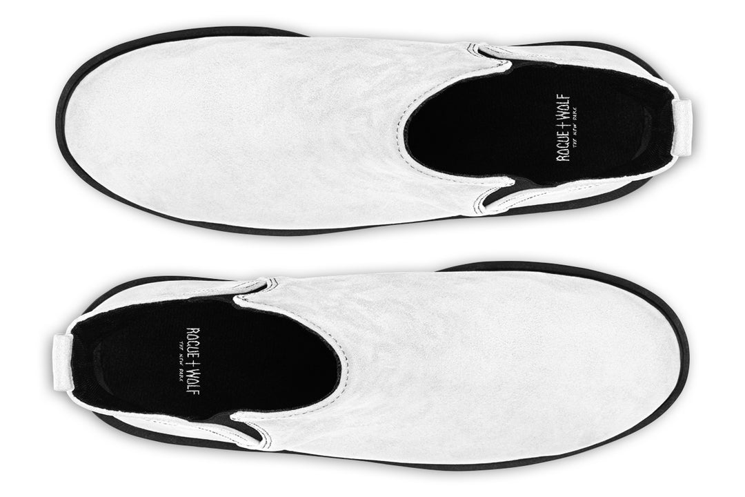 Snow White Chelsea Boots