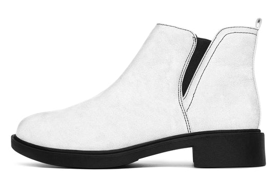 Snow White Chelsea Boots