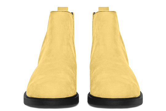 Soft Gold Chelsea Boots