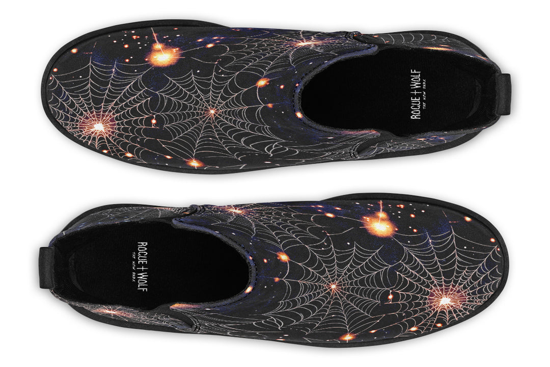 Spiderweb Chelsea Boots