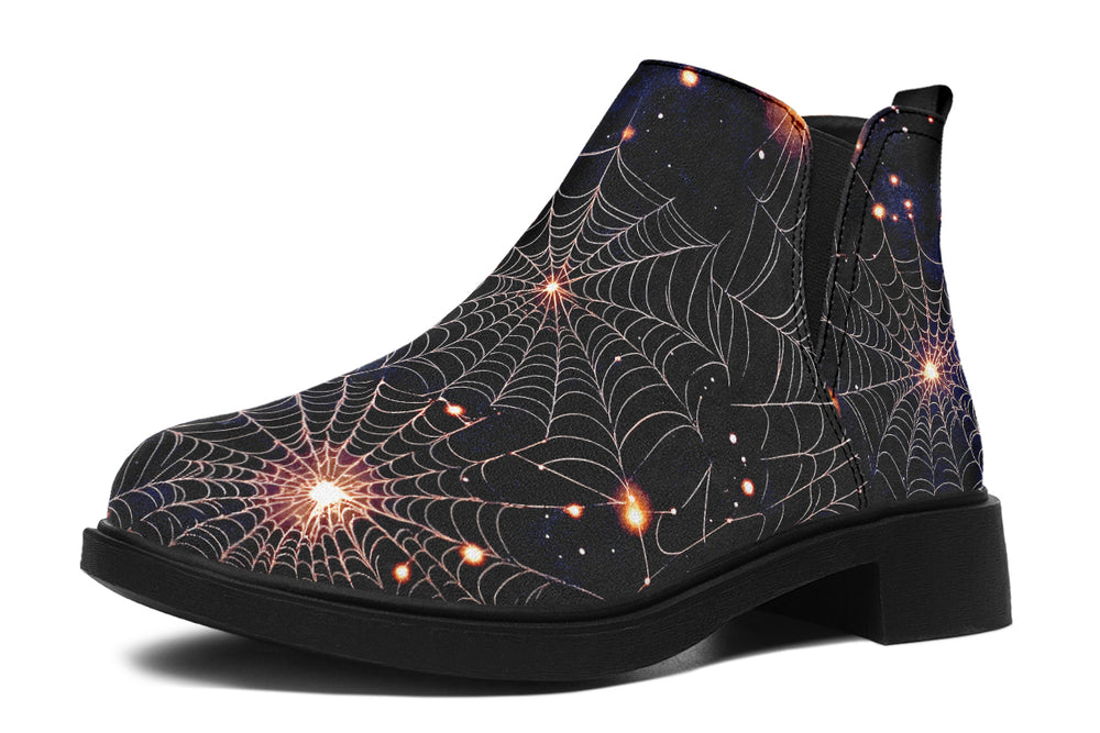 Spiderweb Chelsea Boots