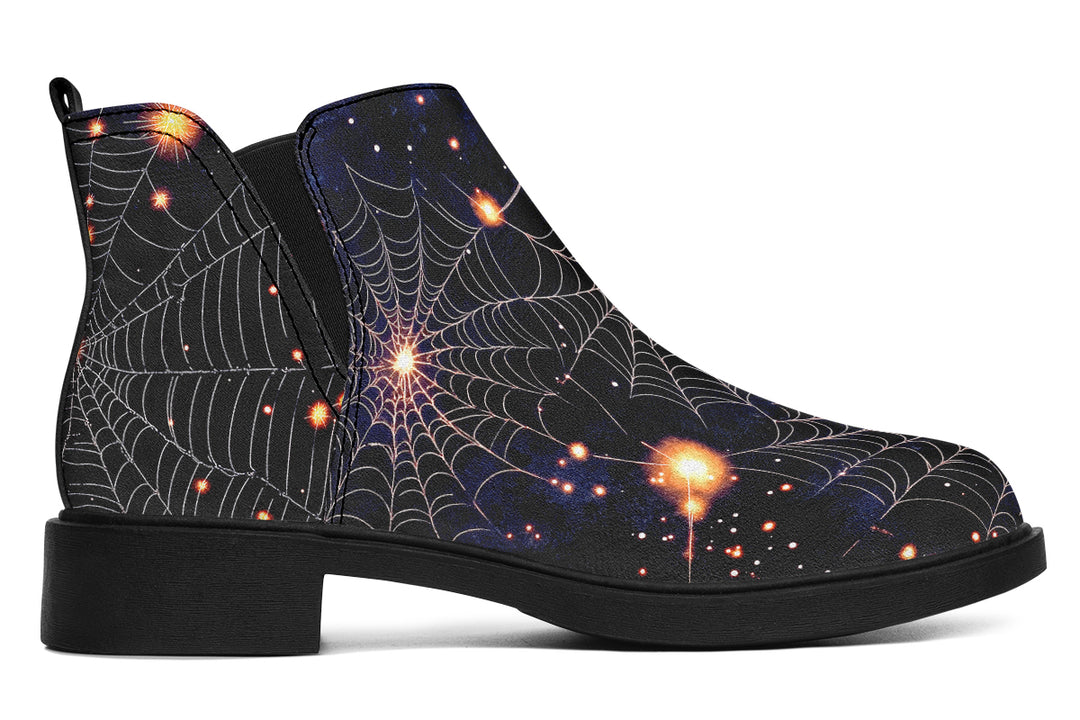 Spiderweb Chelsea Boots