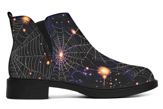 Spiderweb Chelsea Boots