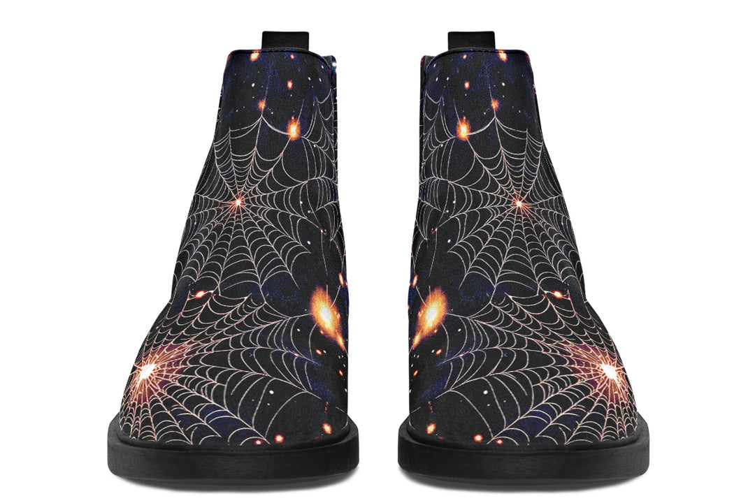 Spiderweb Chelsea Boots