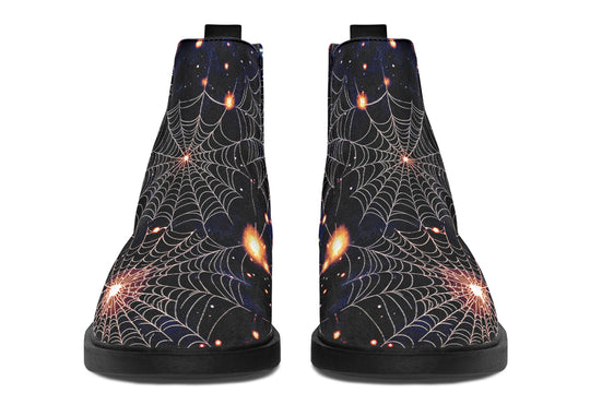 Spiderweb Chelsea Boots