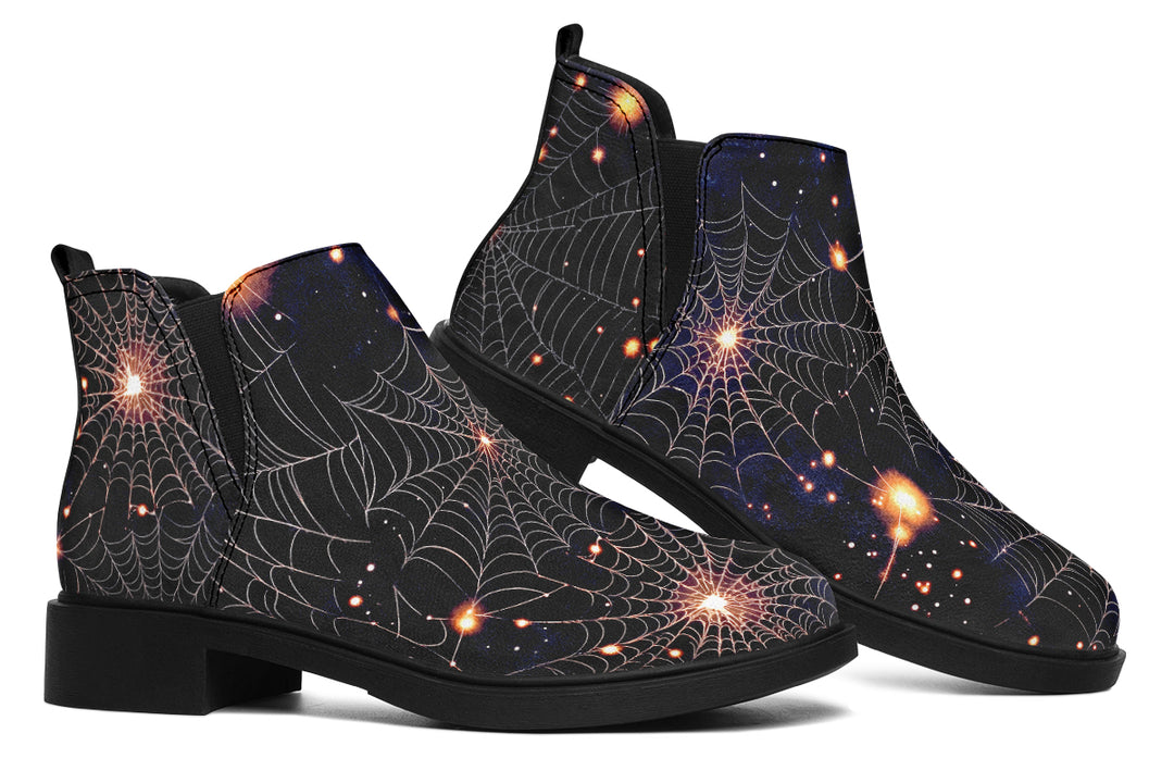 Spiderweb Chelsea Boots