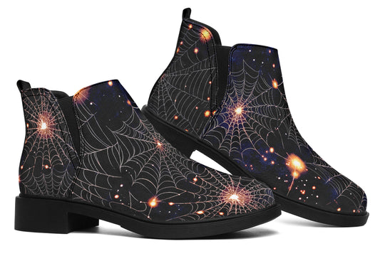 Spiderweb Chelsea Boots