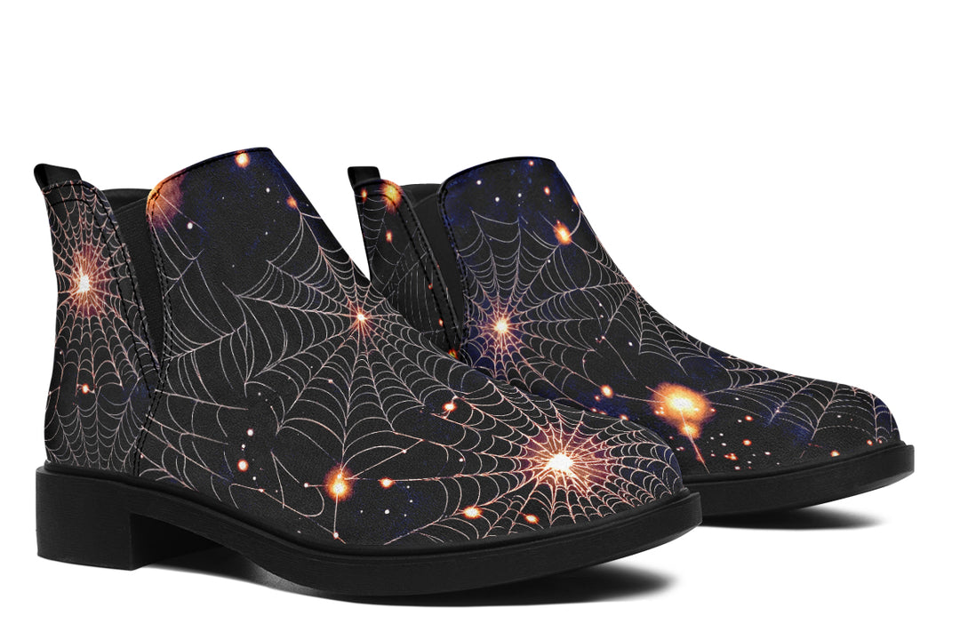 Spiderweb Chelsea Boots