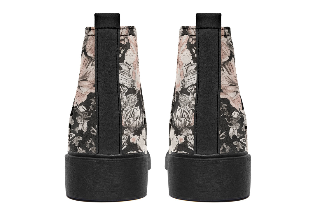 Vintage Peonies Chelsea Boots