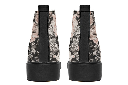 Vintage Peonies Chelsea Boots
