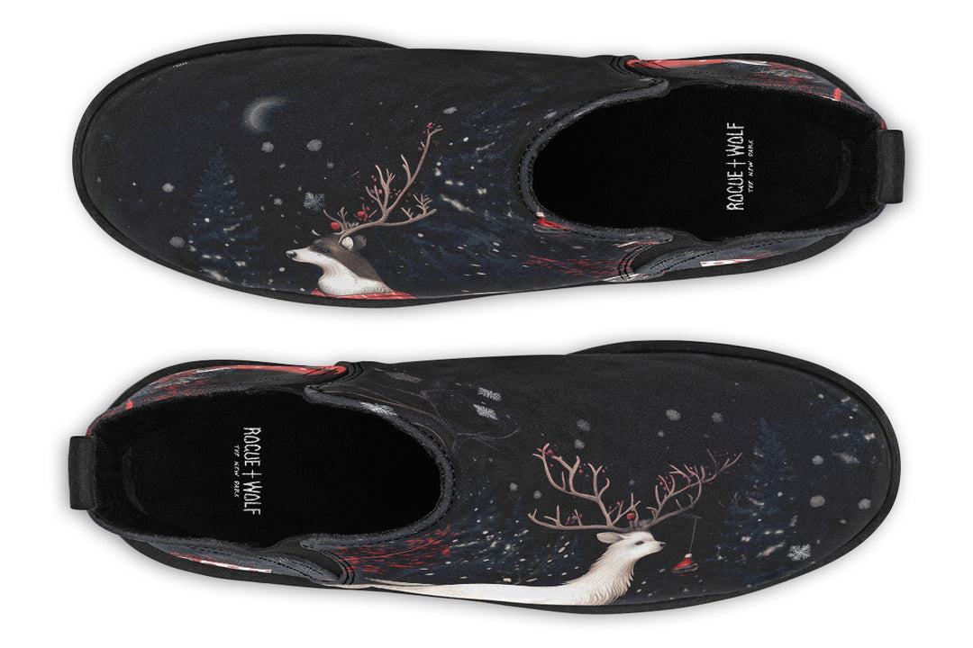 Yule Antlers Chelsea Boots