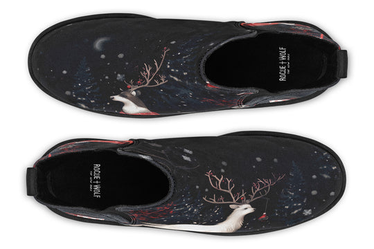 Yule Antlers Chelsea Boots