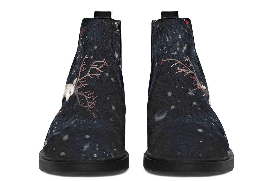 Yule Antlers Chelsea Boots
