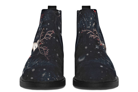 Yule Antlers Chelsea Boots