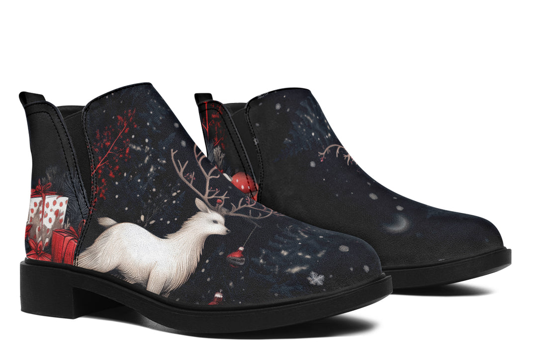 Yule Antlers Chelsea Boots