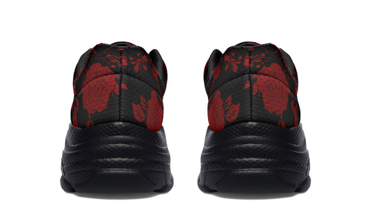 Blood Rose Romance Chunky Sneakers