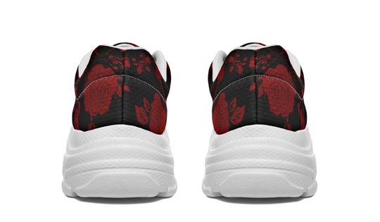 Blood Rose Romance Chunky Sneakers