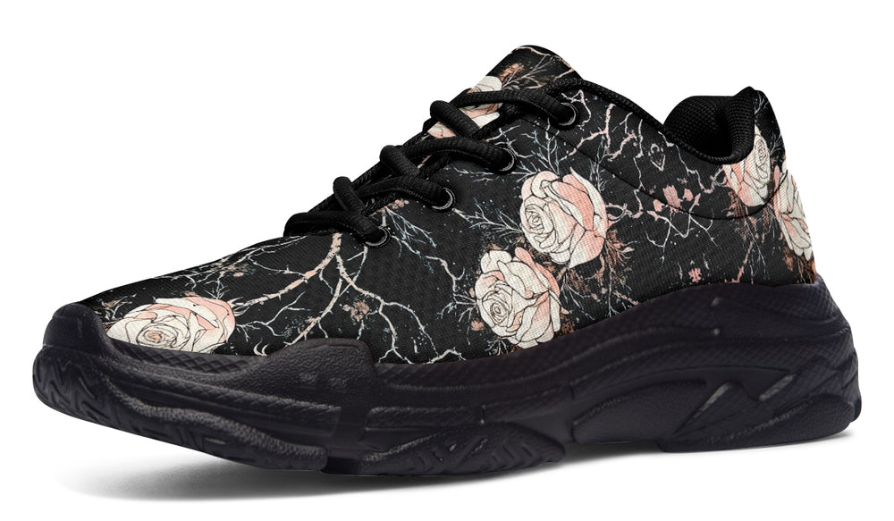 Blush Kintsugi Rose Chunky Sneakers